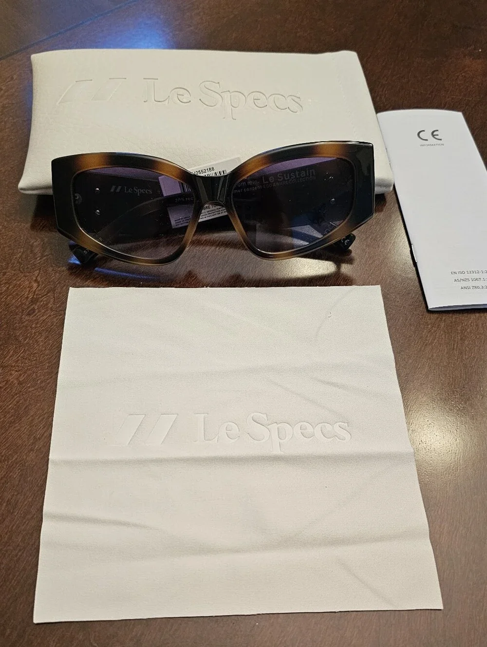 Le Specs Ombre Tortise Sunglasses Retail $99 NWT-revolve-banana-ray ban